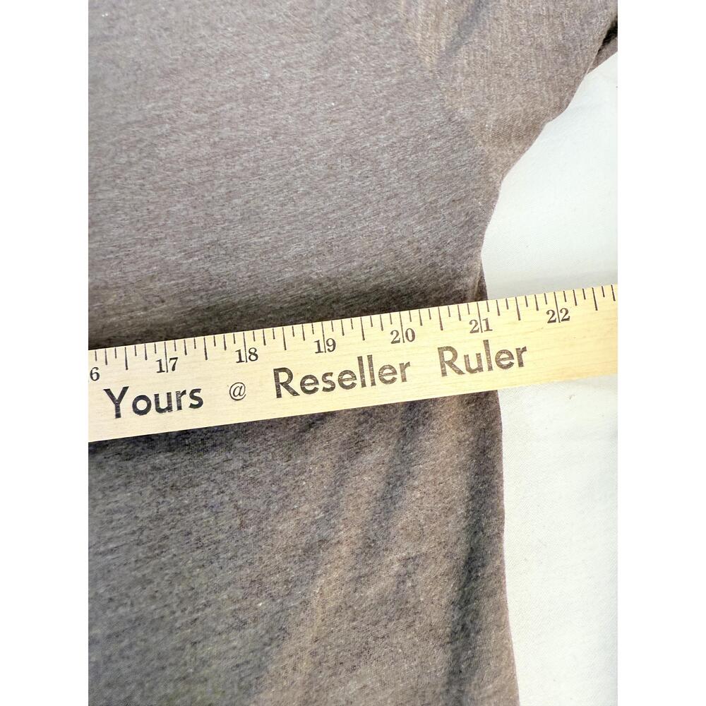 Next Level Apparel Brown Short Sleeve Graphic Text Crew TShirt Extra Large - Picture 7 of 8